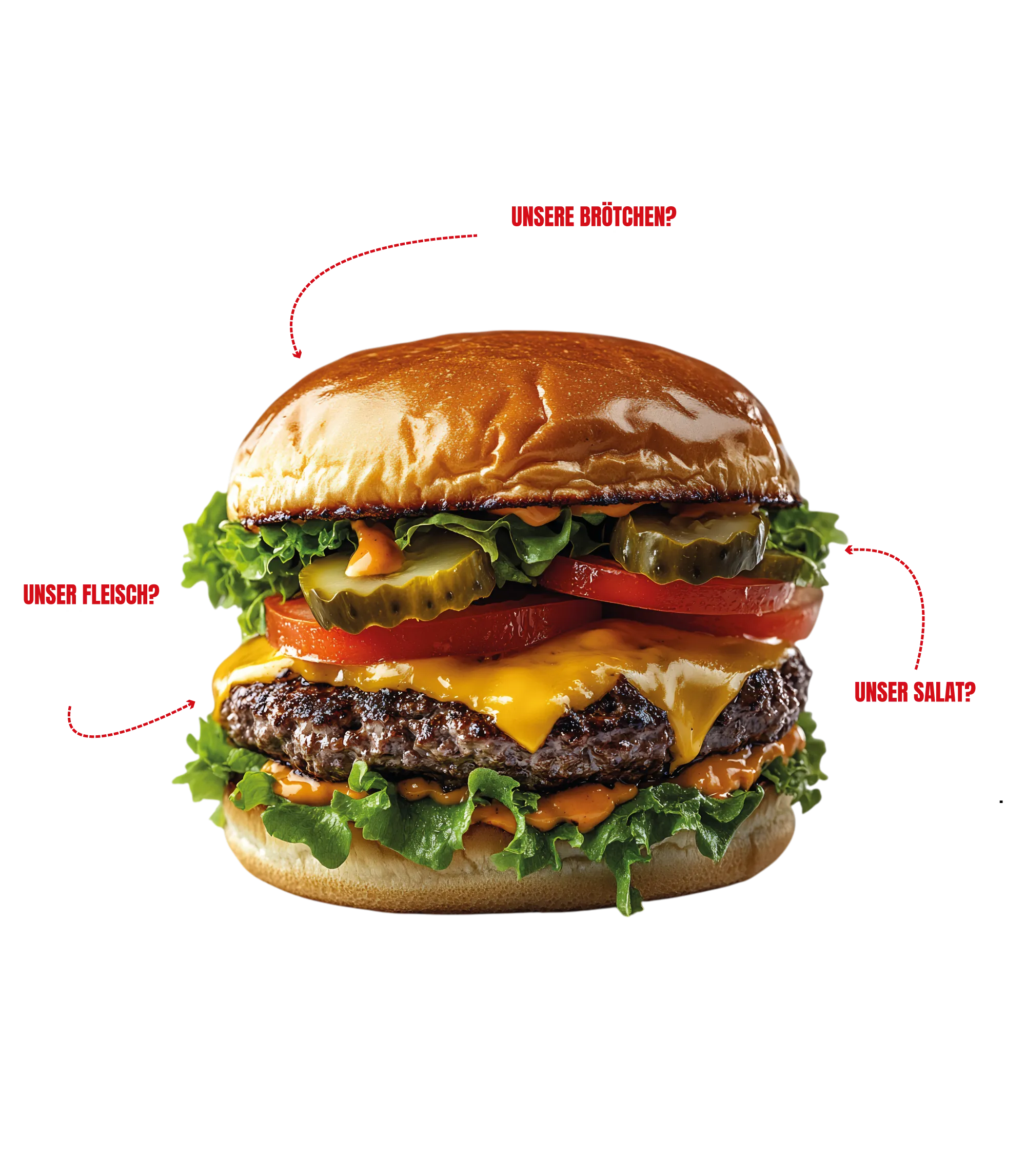 Frischer Burger von Aust Catering mit Qualitätsmerkmalen